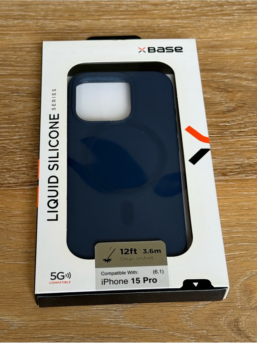 New xBase Liquid Silicone Case for iPhone 15 Pro 6.1” Navy Blue